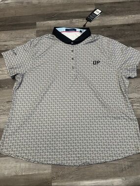 Greyson Men's Monogram Polo in White and Black